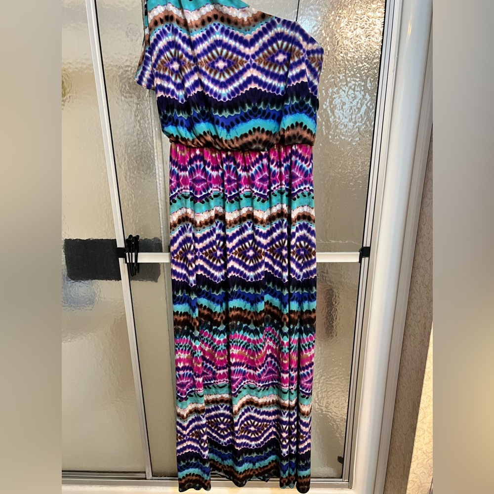 One Shoulder Maxi Dress